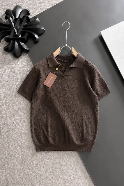 Knit Polo Shirt Textured Knit