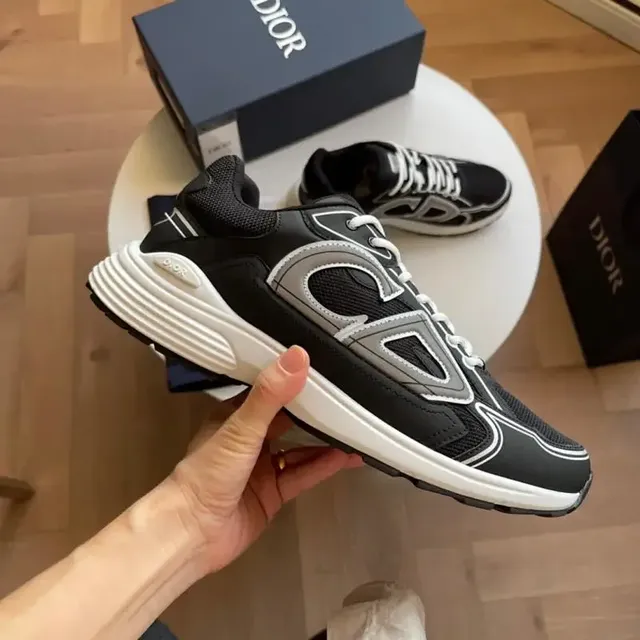 Dior B22 Trainer Black Grey White