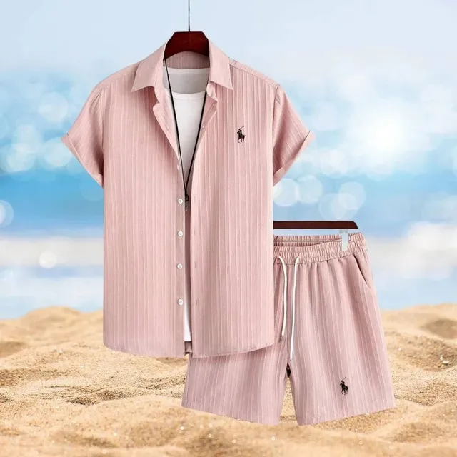 Polo Ralph Lauren Short-Sleeve Shirt & Shorts Set Striped