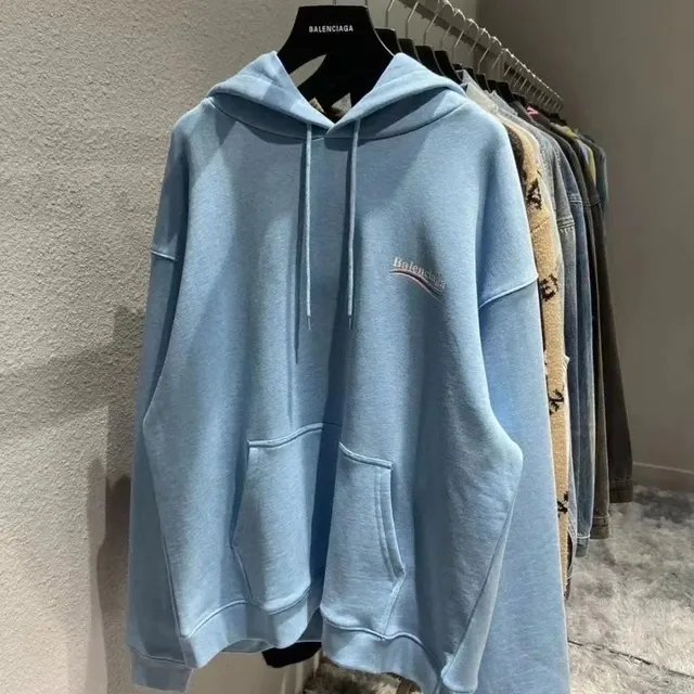 Balenciaga Hooded Sweatshirt Logo Embroidered