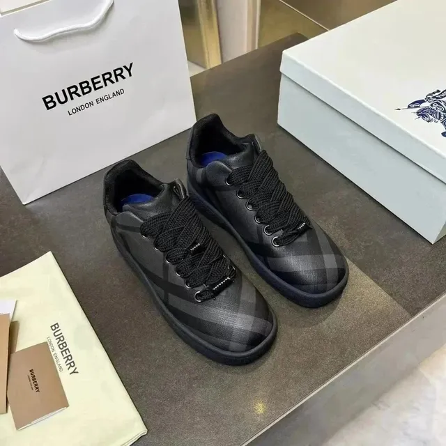 Burberry Checkered Sneaker Black and Grey Check