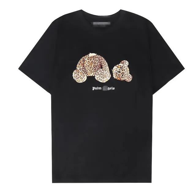 Palm Angels Graphic Tee Leopard Bear Print