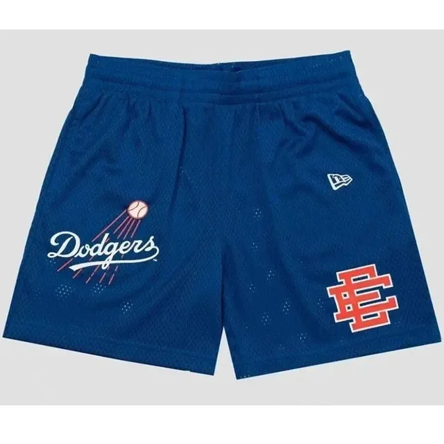 MLB × New Era Dodgers Mesh Shorts Team Logo
