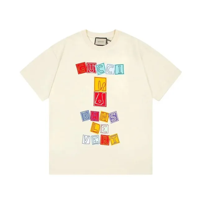 T-Shirt Gucci Dans Le Vert Print