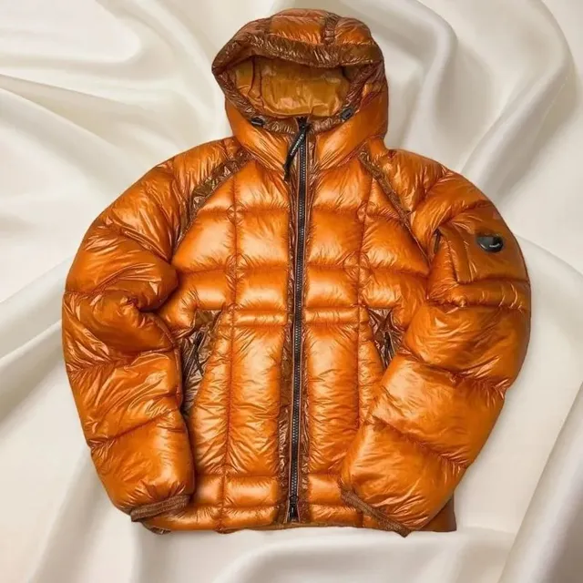 Moncler Puffer Jacket Metallic Orange