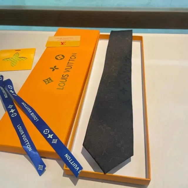 Louis Vuitton Silk Tie Monogram Jacquard
