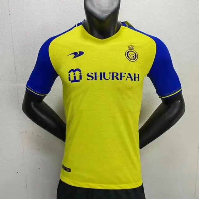 Macron Al Nassr Home Jersey Shurfah Sponsor