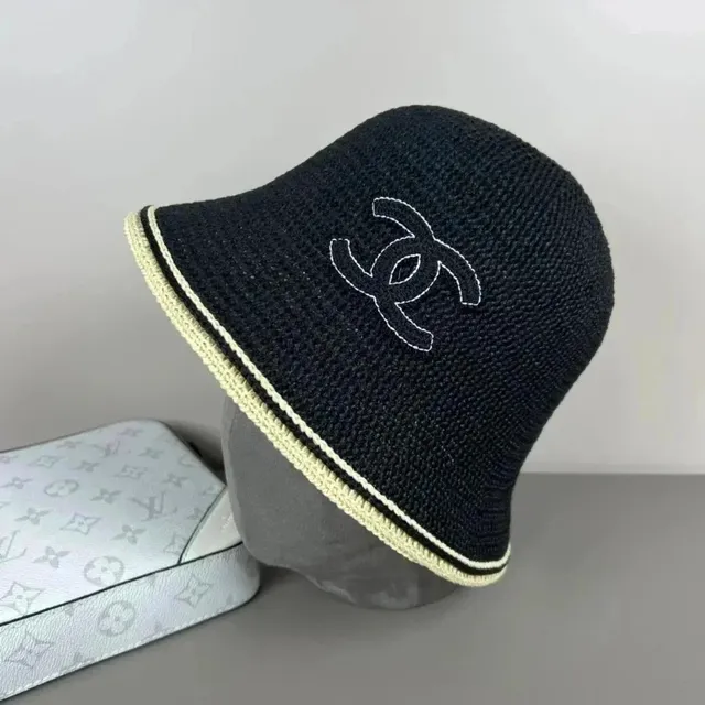 Chanel Bucket Hat CC Logo Embroidered