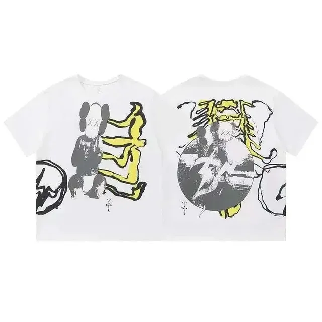 Travis Scott Graphic Tee KAWS Collaboration