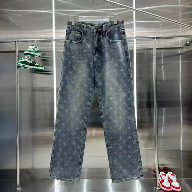 Louis Vuitton Monogram Denim Jeans Washed Grey