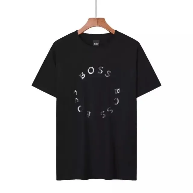 Hugo Boss Logo T-Shirt Metallic Circle Print