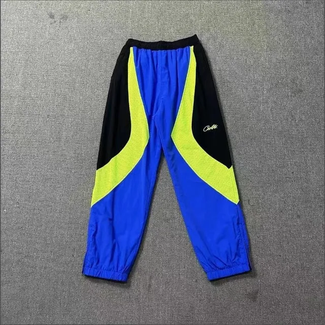 Corteiz Track Pants Colorblock Mesh Panel