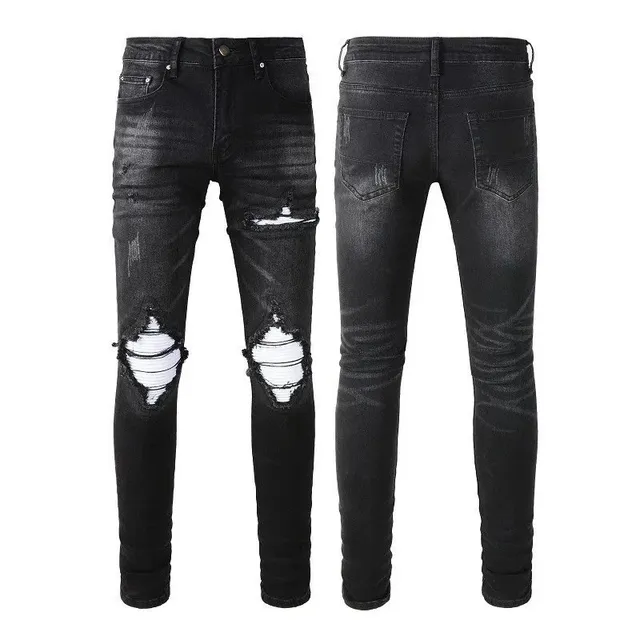 Levi's 501 Skinny Distressed Black