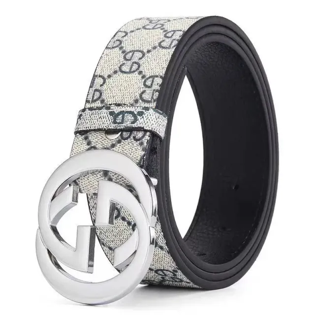 White silver buckle