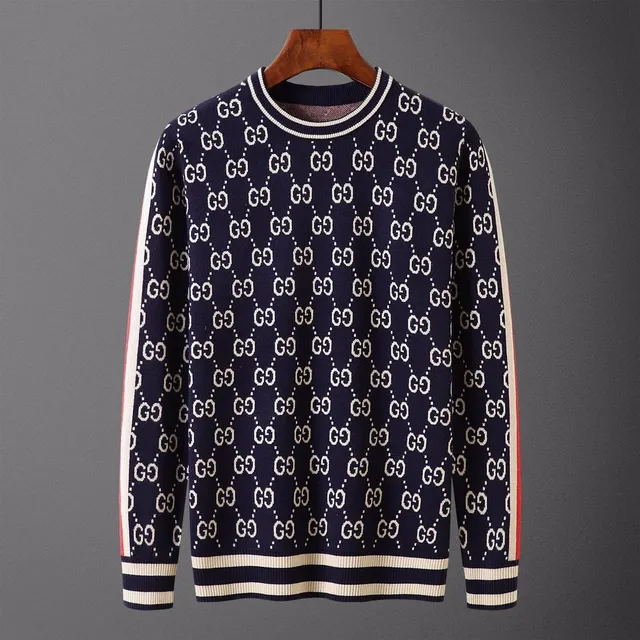Gucci GG Knit Sweater Double G Logo Pattern