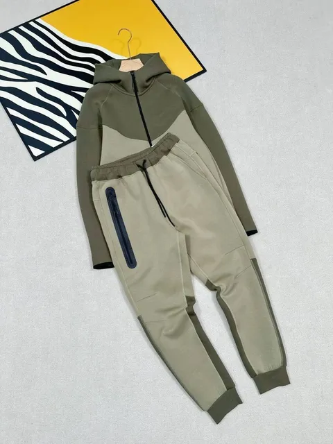Army green and khaki suit