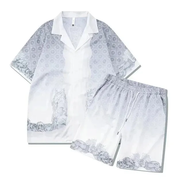 Gallery Dept. Printed Short-Sleeve Shirt and Shorts Set Gradient Graphic Print