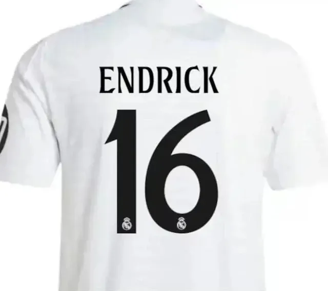 Real Madrid × Adidas Home Jersey Endrick #16