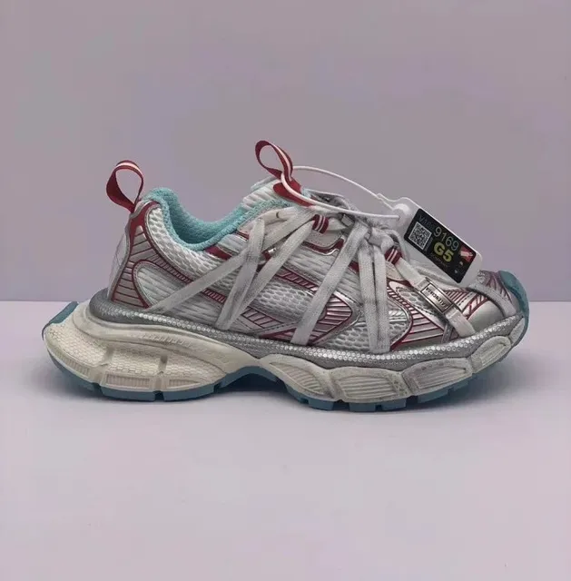 Balenciaga Triple S White Red Blue