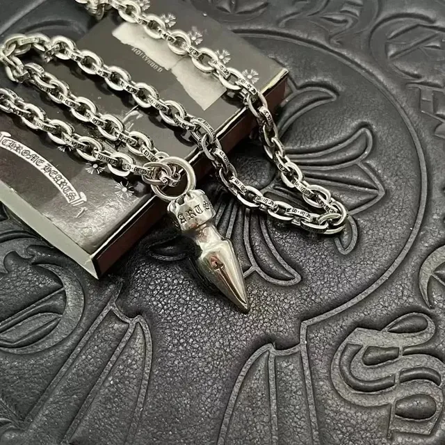 Chrome Hearts Cross Dagger Pendant Sterling Silver