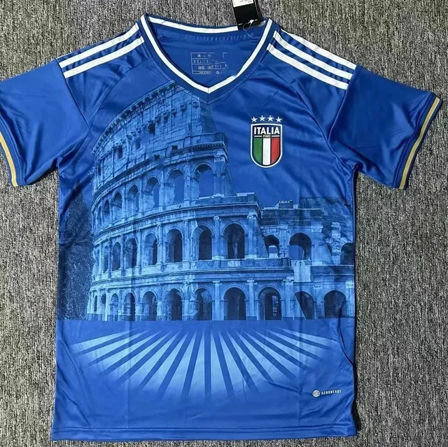 Adidas Italy National Team Jersey Colosseum Print