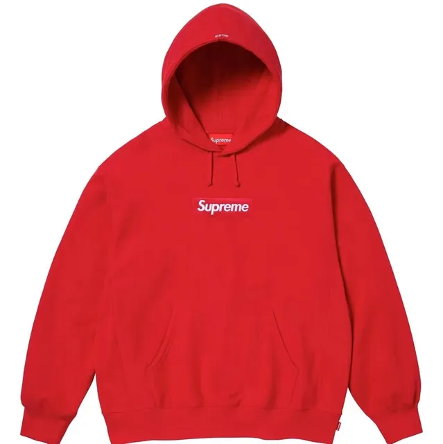 Supreme Box Logo Hooded Sweatshirt Red