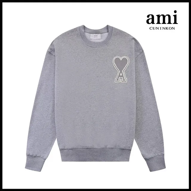 AMI Paris Crewneck Sweatshirt Heart Logo