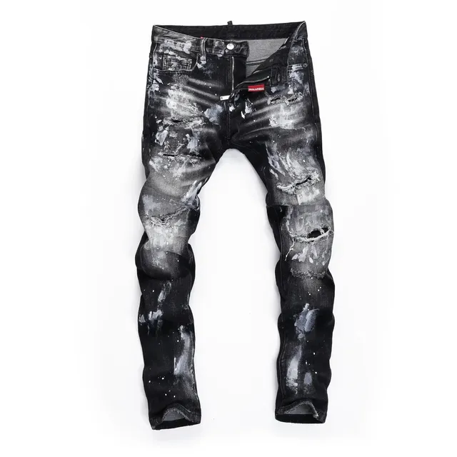 Dsquared2 Destroyed Jeans Paint-Splatter Distressed