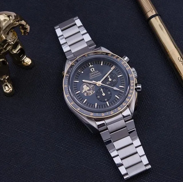 Omega Speedmaster Professional Dark Dial with Gold Accents