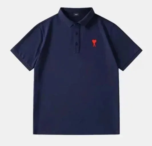 Amiri Polo Shirt Heart Logo