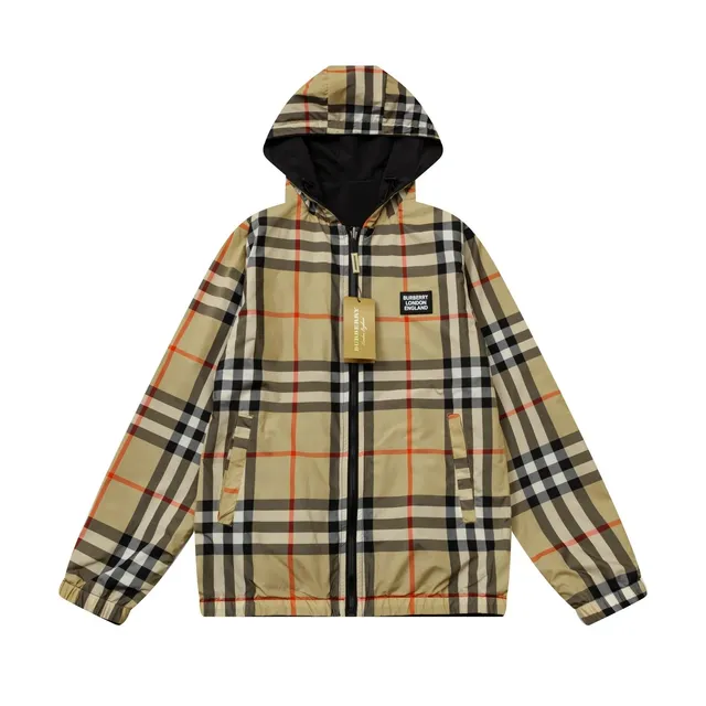 Burberry Check Hooded Jacket Classic Vintage Check