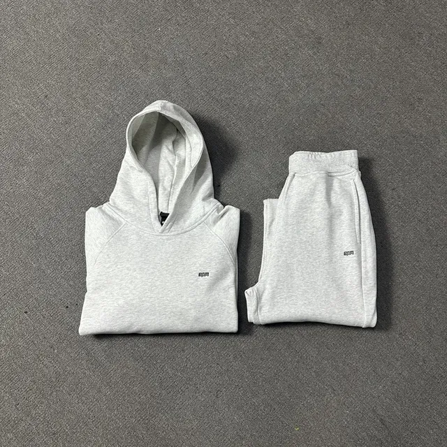 Hoodie and Joggers Set Heather Grey