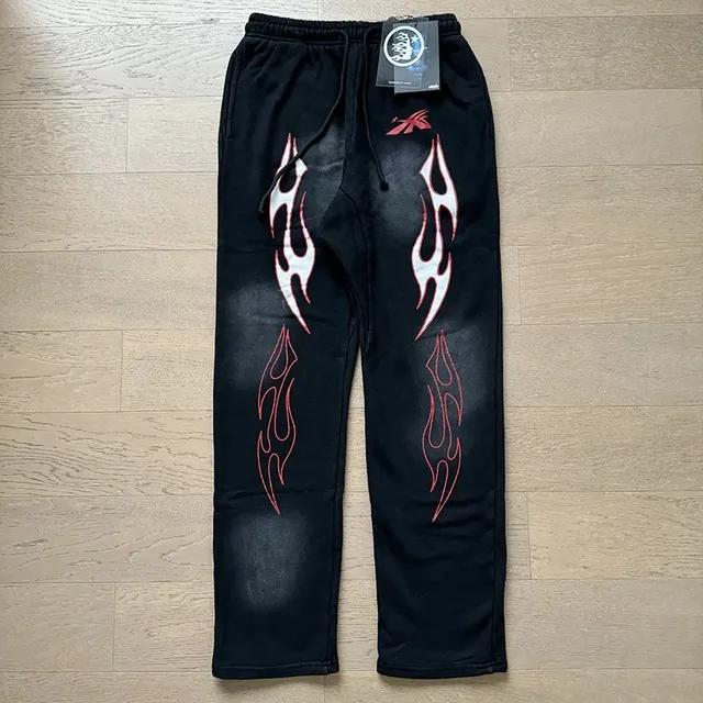 Hellstar Flame Sweatpants Flame Print