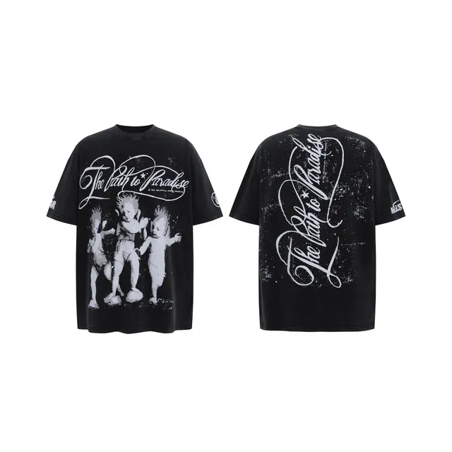 Hellstar The Path to Paradise Tee Distressed Graphic