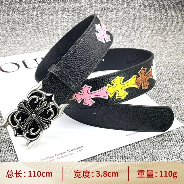 Chrome Hearts Cross Belt Multi-Color Cross Appliqué