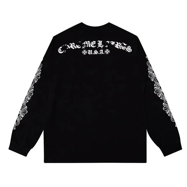 Chrome Hearts Long-Sleeve Tee Cross Logo Print