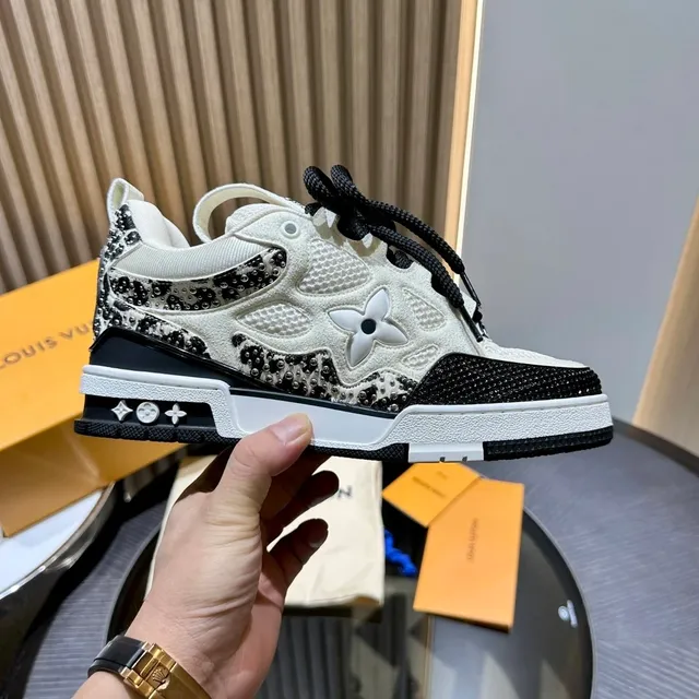 Louis Vuitton LV Trainer Monogram Embellished
