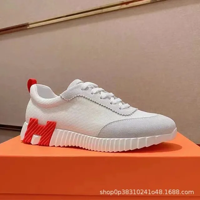 Hermès H-Stripes Sneaker White Red