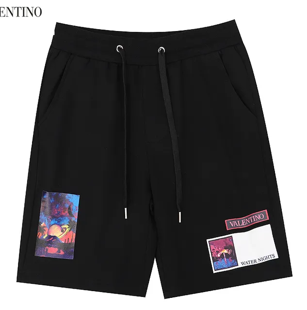 Valentino Printed Shorts Water Nights Patch