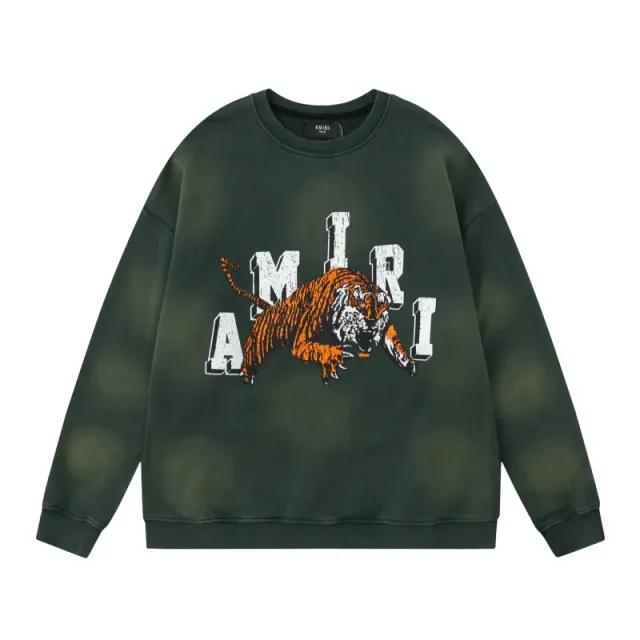 Amiri Crewneck Sweatshirt Tiger Graphic