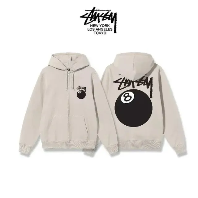 Stüssy Zip-Up Hoodie 8-Ball