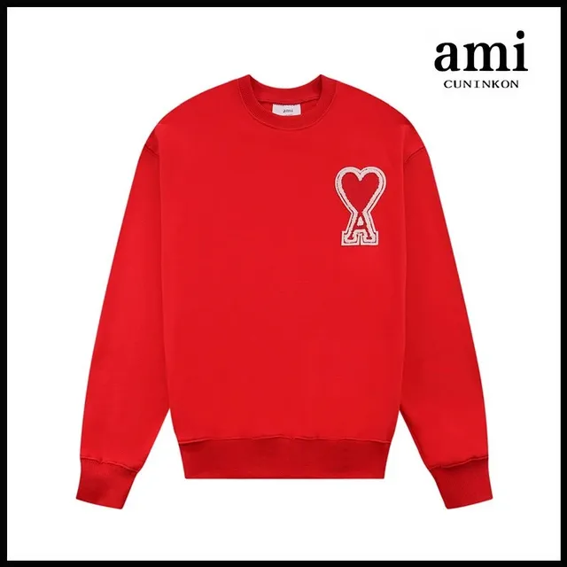 AMI Paris Crewneck Sweatshirt Heart Logo