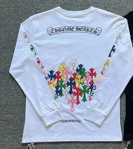 Chrome Hearts Long Sleeve Tee Cross Heart Print