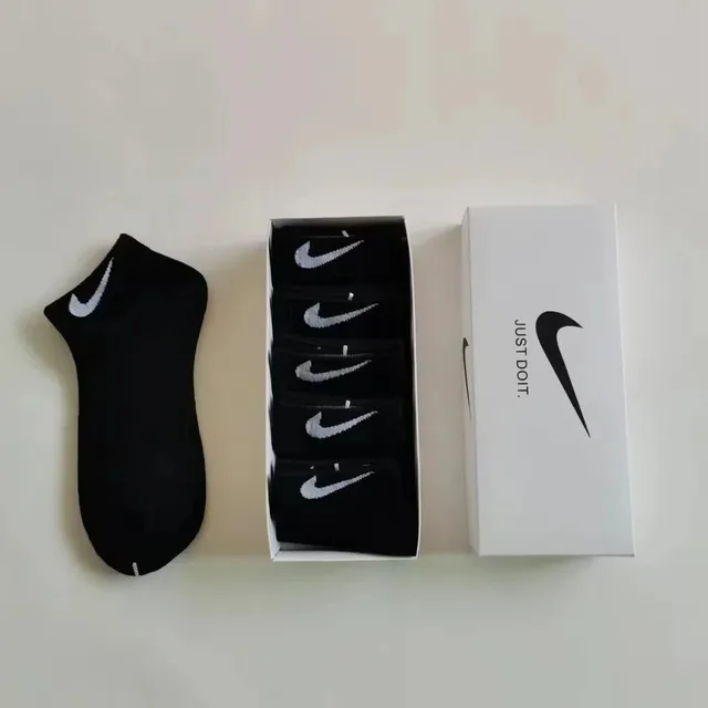 Nike短袜-五双黑色