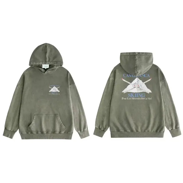 Casablanca Hoodie Skiing Graphic