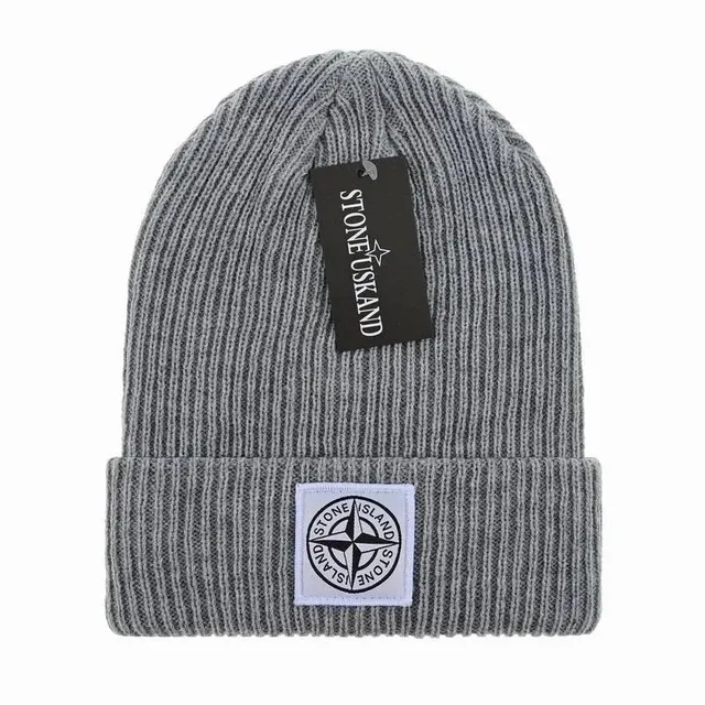 Stone Island Ribbed Beanie Compass Patch