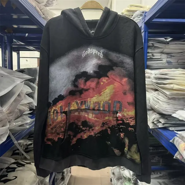 Godspeed Hooded Sweatshirt Hollywood Fire Print