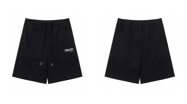 Balenciaga Logo Shorts Embroidered Logo