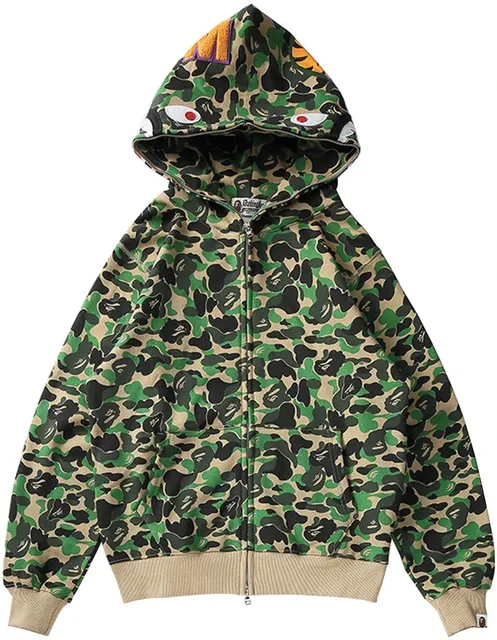 BAPE Shark Full Zip Hoodie 1st Camo