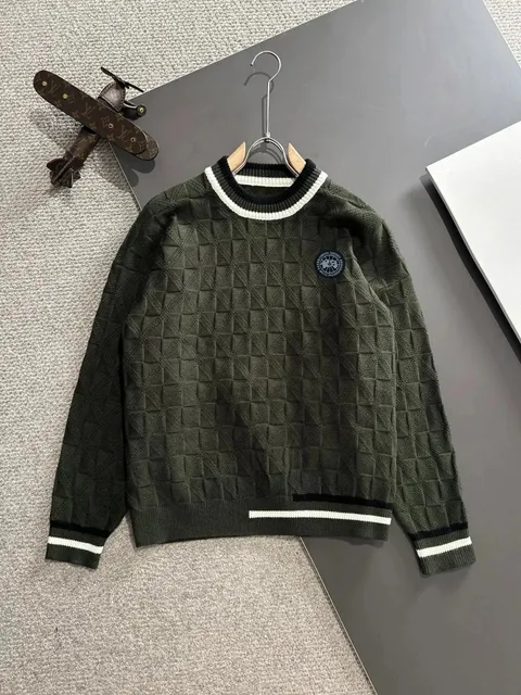 Canada Goose Knit Sweater Diamond Quilted